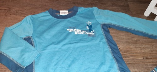Schlafanzug Schlafzeug Pyjama türkis Jungenschlafanzug Gr. 104 Jungen Topolino - Bild 3 von 7