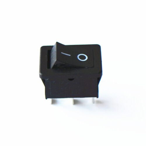 10 pz connettori 3A KCD-101 250VAC 3A 3 pin ON/OFF rocker mini interruttore micro nero - Foto 3 di 4