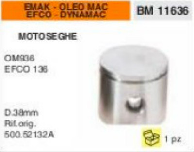 500.52132A PISTON CHAINSAW EMAK EFCO 135 DYNAMAC OIL MAC 936 Ø 38mm 