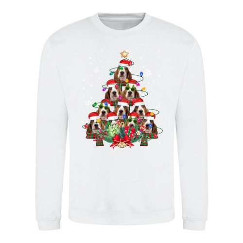 Basset Hound Dog Gifts Xmas Christmas Adult & Kids Sweatshirt Jumper - Picture 3 of 11
