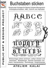 PADP-Script 001: Buchstaben sticken (2015, Taschenbuch)