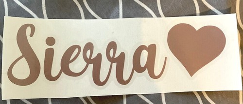 Custom Name Heart Vinyl Decal Sticker For Tumbler, Car Window, Mug, Laptop More - 第 2/8 張圖片