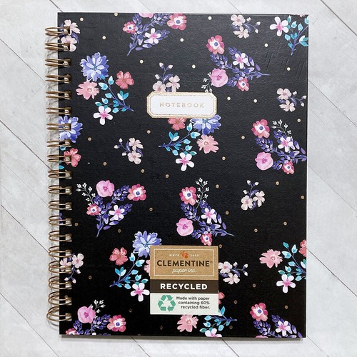 Flower Notebook Spiral Journal Hardcover 10" Large Colorful Floral - Picture 33 of 96