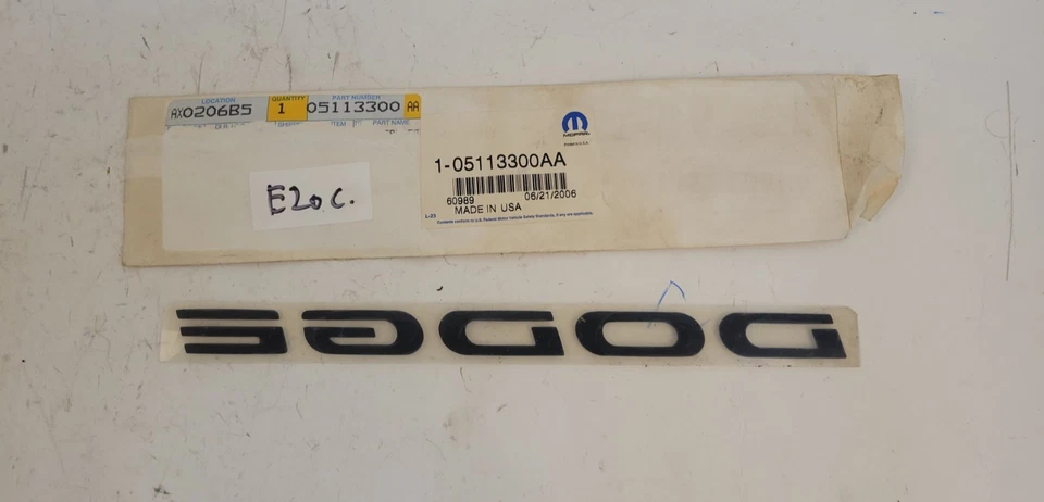 Dodge Stratus 1998-2002 sedán 1999-08 caravanas emblema insignia placa de identificación nuevo Mopar Foto 2 de 2