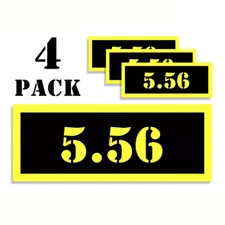 5.56 Can Label Stickers Decal Ammunition (4 pack)