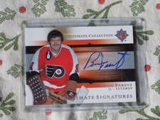 05/06 upperdeck ultimate signatures Bernie Parent auto flyers hof