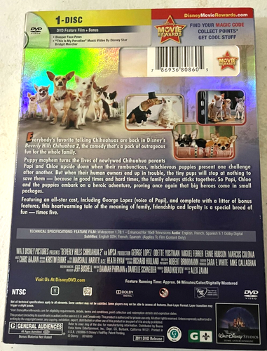 Beverly Hills Chihuahua and Beverly Hills Chihuahua 2 DVDs - EUC - Picture 6 of 7