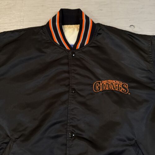 Vintage 90s MLB Starter San Francisco SF Giants Satin Baseball Jacket Sz XL - Picture 3 of 24