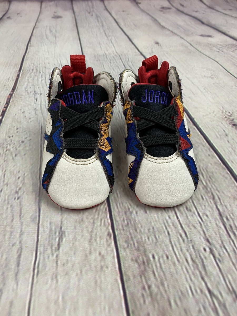 Infant Crib Baby Shoe Air Jordan 7 Nothing But Net Size 2C 305076 142