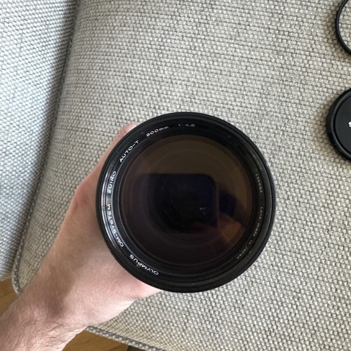 Olympus Zuiko Auto-T 300mm F/4.5 tele-Prime Lens- Olympus OM Mount W/ origi case - Afbeelding 4 van 6