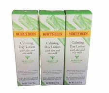 3PACK BURT’S BEES CALMING DAY LOTION WITH ALOE AND MILK RICE SENSITIVE