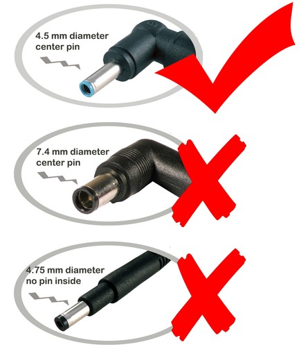 AC Adapter 4 HP P3X61UA P4B15UA P4C44UA P4C64UA P4W54UA T0D78UA T0D84UA T0D95UA - Picture 2 of 8
