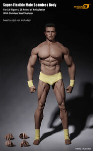 1//6 Scale Phicen Super Flexible Male Muscular Seamless Body PL2016-M33 Suntan