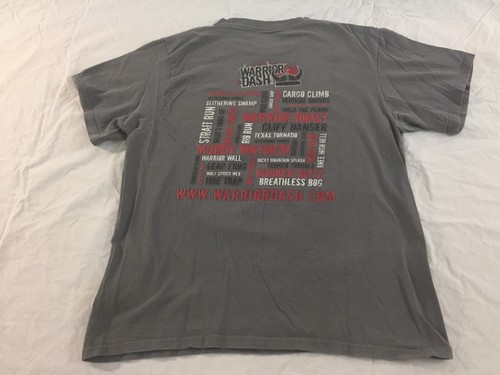 Warrior Dash Are You A Warrior? Men's T-Shirt Size S Gray - Picture 3 of 4