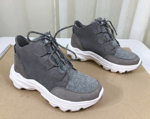 NEW SOREL Kinetic Breakthru Caribou Waterproof Boot US 11 Grey Quarry/Sea Salt - Picture 14 of 16