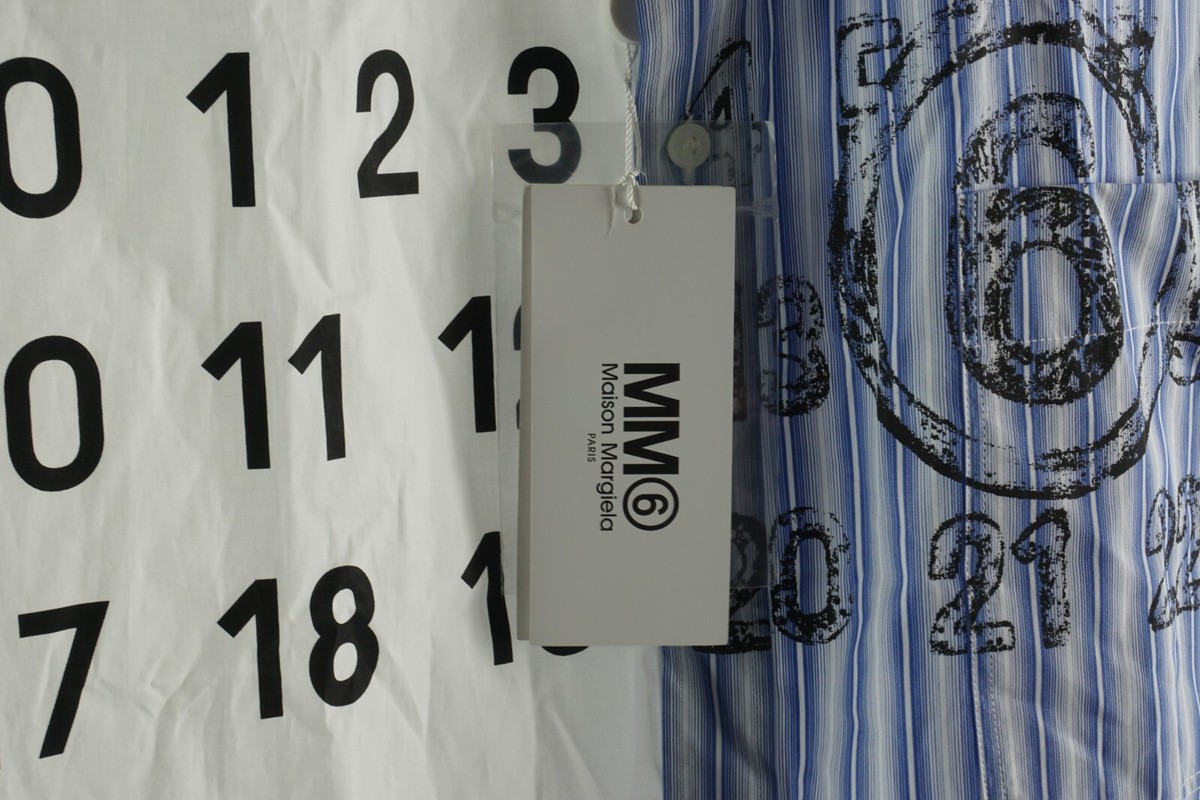 New $610 Maison Margiela MM6 Big Logo Men's 48 Oversized New $610 Maison Margiela MM6 Big Logo Men's 48 Oversized