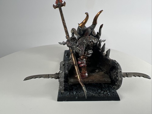 Chariot With Hounds Metal Daemons Chaos Khorne Warhammer Fantasy Old World F3 - Picture 8 of 13
