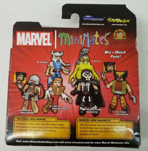 MARVEL MINIMATES ~ TACTICAL WOLVERINE & MARVEL NOW MAGNETO ~ 2017 DIAMOND TOYS - Picture 3 of 7