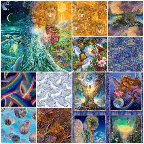 Tela de panel World of Wonder y paquete de 8 impresiones, cuarto de grasa, 1/2 yarda o 1 yarda - Imagen 2 de 6
