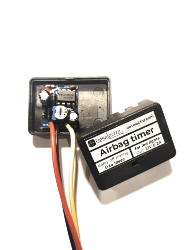 LED Car SRS airbag light timer switch time relay 1-10 sec kit delay off 12V 0.15 - Picture 3 of 10
