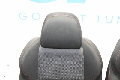 EGC6枚 15-21 SUBARU WRX OEM FRONT SEAT SETS PAIR LH RH BLACK CLOTH