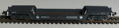 Bachmann 33-900A 45T Bogie Well Wagon "Crocodile H" in GWR Grey, Mint, Boxed - Picture 4 of 8