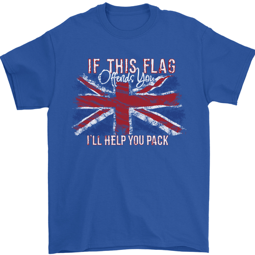 If This Flag Offends You Union Jack Britain Mens T-Shirt 100% Cotton - Picture 73 of 102