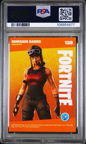 2020 Panini Fortnite Reloaded Renegade Raider #138 PSA 7 - Picture 2 of 2