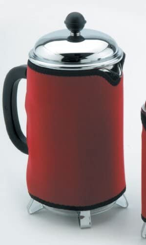 Kilo Cafetiere Insulated Thermal Heat Wrap Jacket 8 Cup Red C122 - Picture 2 of 3