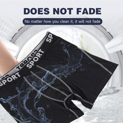 4 Pack Men Anti Chafing Underwear Boxer Briefs Moisture Wicking Lightweight Soft - Picture 3 of 15