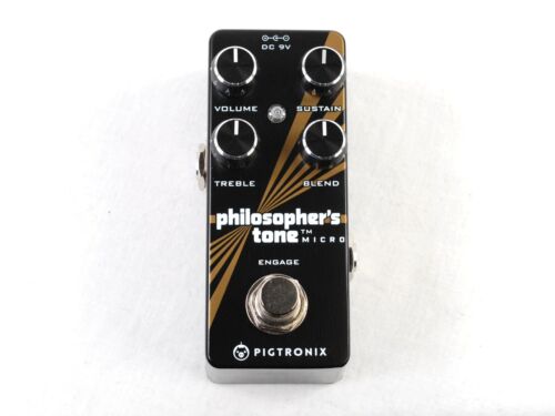 Used Pigtronix Philosopher's Tone Micro Compressor Guitar Effects Pedal - 第 1/3 張圖片