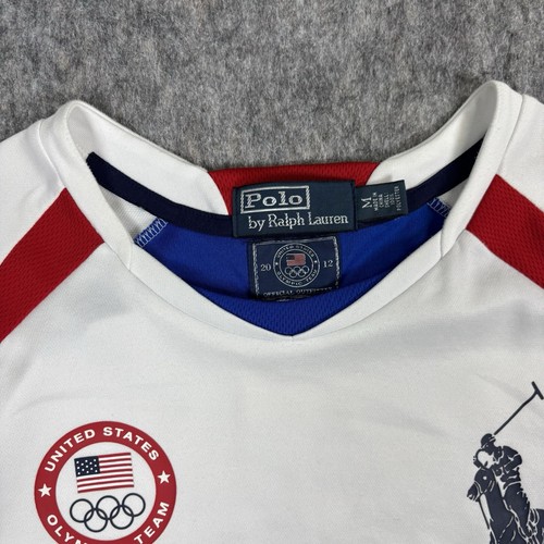 Polo Ralph Lauren USA Olympic Team 2012 Jersey Men's Medium Red White Blue - Picture 4 of 10