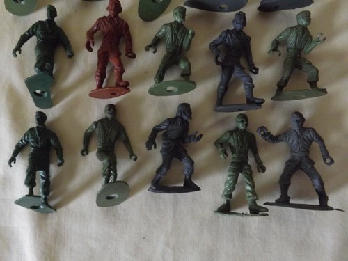 15 Vintage MPC Ring hand figures-Civil War / Frontier toy soldiers plastic toy - Picture 10 of 12