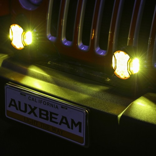 2pcs AUXBEAM 5" LED Work Light Spot Beam Pods Amber Side Shooter DRL for Toyota - Picture 10 of 12