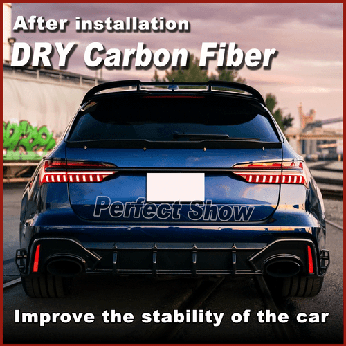 Spoiler de tableau de bord Dry Carbon Spoiler lèvre aileron arrière pour mode Audi RS6 C8 Avant 2019-2023