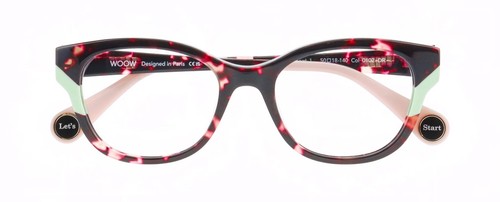 Eyeglasses WOOW LET'S START 1 TORTOISE FANTASIE PINK  0102 - Picture 1 of 3
