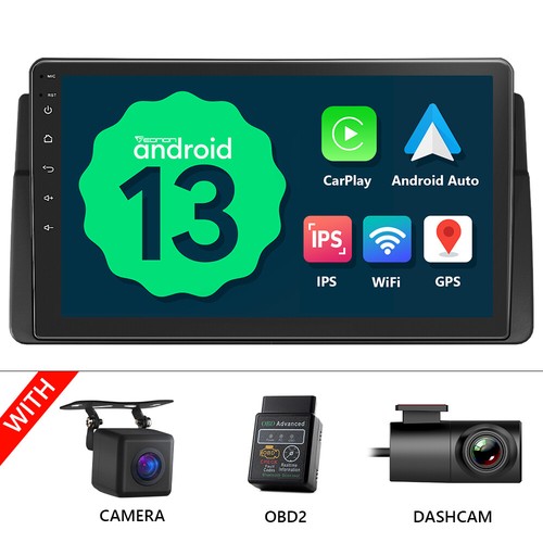 For E46 2001 BMW 316i 325i 330i M3 318d 330d Android 13 Car Radio GPS Nav Stereo - Picture 28 of 31