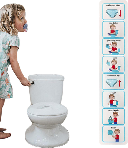 Potty Training Visual Cards - Kids Toilet Routine Chart Sticker - Teach Kids to - Picture 8 of 12