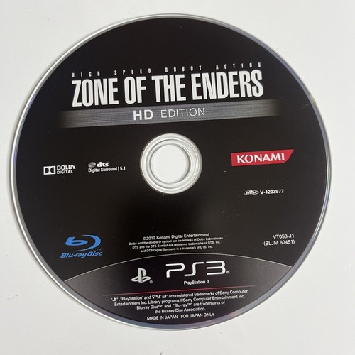 Zone Of The Enders HD Edition  Sony PlayStation 3 PS3 JAPAN Konami Game Complete - Picture 4 of 5