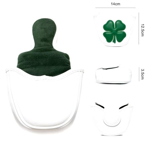 Odyssey Flat Head Putter Cover Special Edition 4-Leaf Clover - Picture 5 of 5