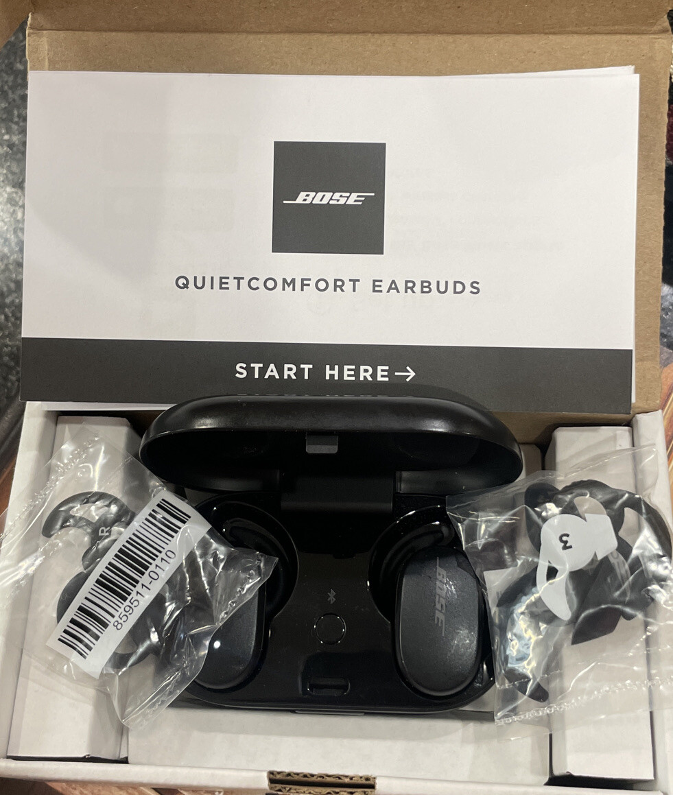 BOSE 新品 QuietComfort Earbuds 831262-0010 Bose Quiet Comfort Wireless Earbuds - Black (831262-0500