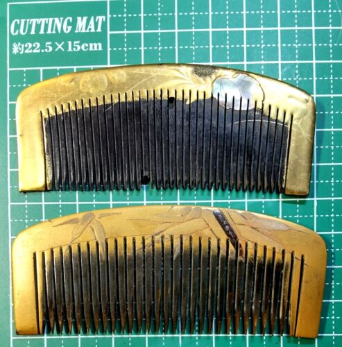 Juego de 2 Peines Kushi Japoneses De Colección de 2 Adornos de Cabello Kimono Kanzashi Japón #706-2 - Imagen 8 de 11