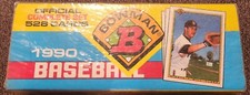 Factory Sealed 1990 Bowman Baseball Official Complete Set 528 Cards