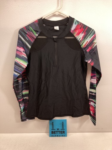 Women’s Rash Guard Surf Swimwear Top Size M Long Sleeve 1/2 Zip & UPF50+ - NEW! - Picture 4 of 6