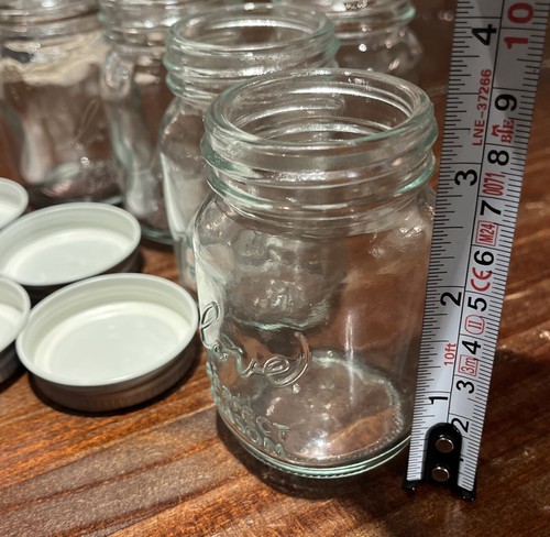 Mini Klarglas Einmachglas geprägt " Love" Einmachglas mit Metalldeckel - 5 Stück - Bild 13 von 14