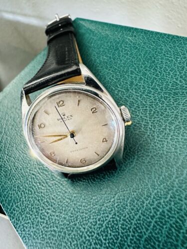 Men’s Vintage 1946 Rolex Ref 4365 33mm Stainless Oyster Precision Watch - Picture 2 of 12