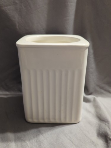 Martha Stewart Collection ceramica con coperchio in legno, contenitore medio alto 6 1/2 - Foto 5 di 12
