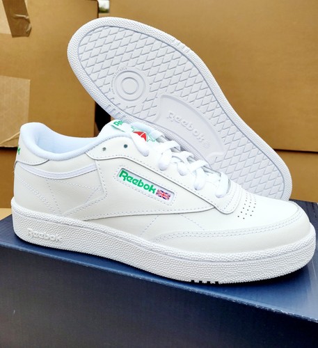 Reebok Classic Men's Club C 85 Trainers Leather Shoe Sneakers White RRP £95 - Picture 4 of 5