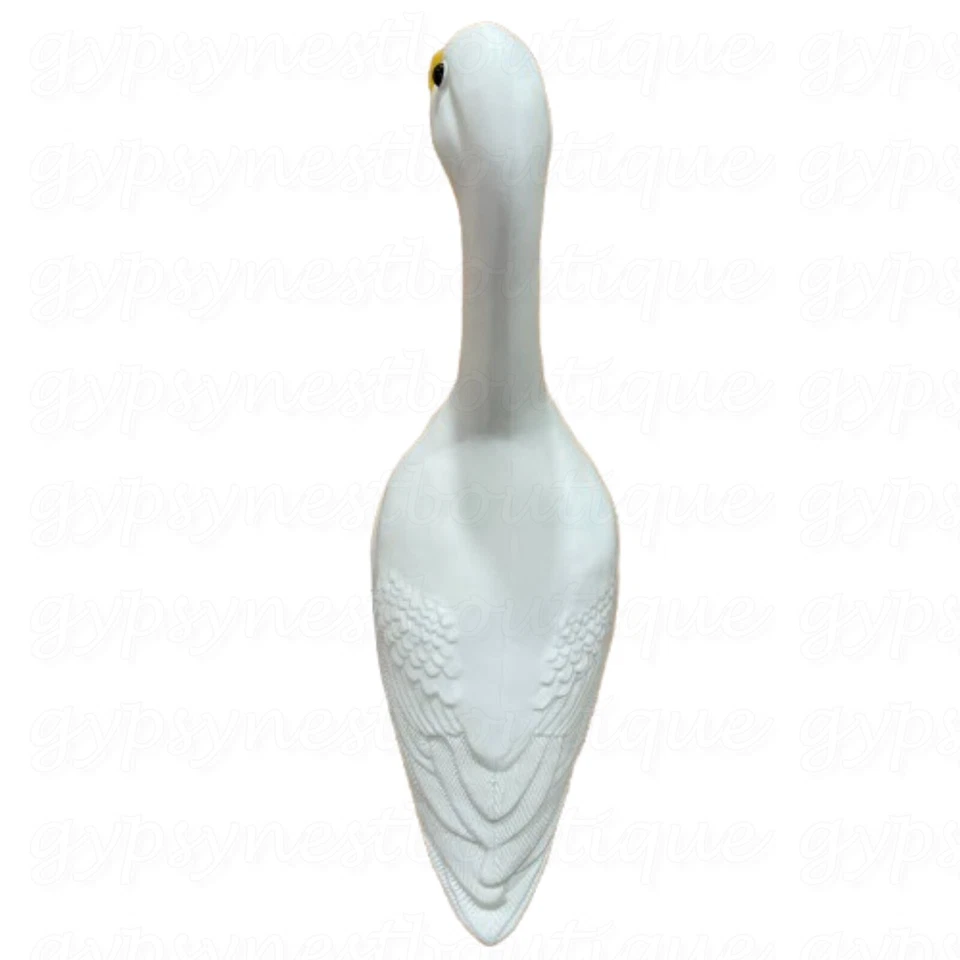 Estatua grande blanca de 23" H para vestir a ganso jardín interior exterior porche patio decoración Foto 4 de 4