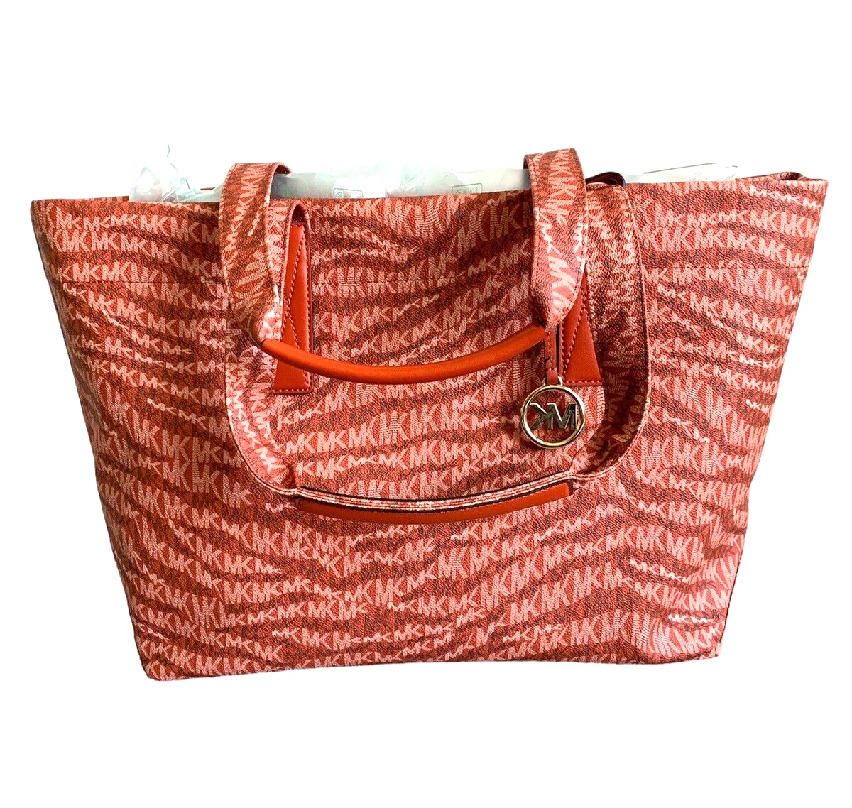 Michael kors tiger print tote discount